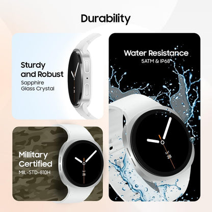 Samsung Galaxy Watch8 Graphite, LTE, 40mm Smartwatch | ساعة سامسونج جالاكسي واتش 8 جرافيت، تدعم LTE، مقاس 40 مم
